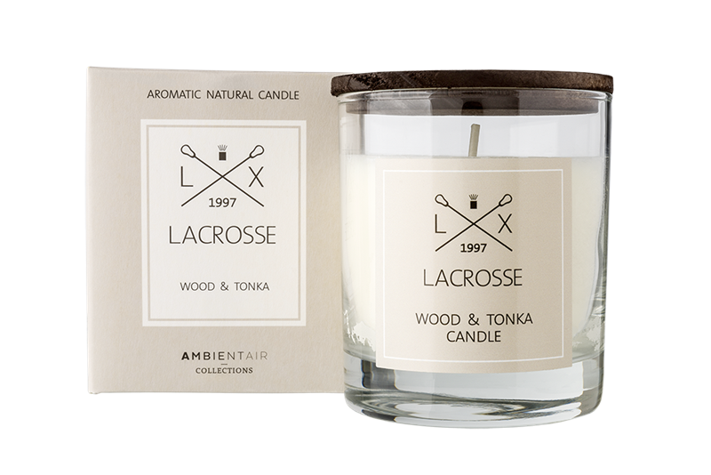 Lacrosse duftlys 200g, Wood & Tonka