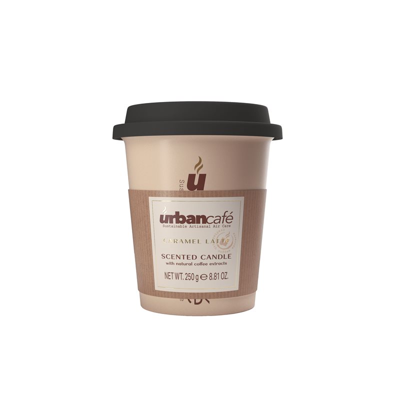 Ceramic Candle 250g & Coffe Mug - Caramel Latte