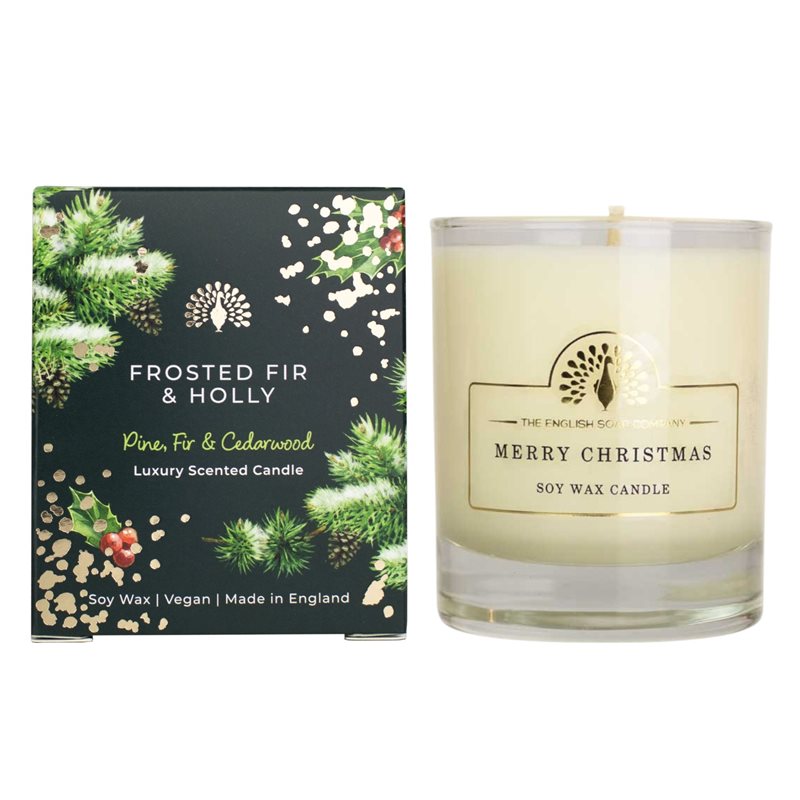 TESC - Julen 2026 - Duftlys 170g - Frosted Fir & Holly
