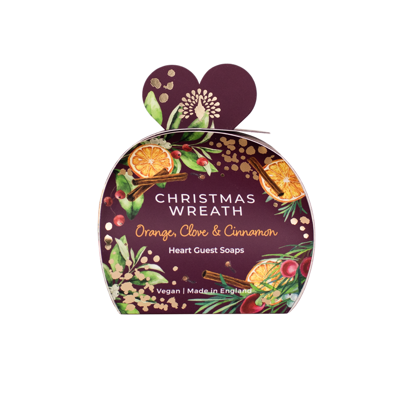 Hjertesåper 3x20g - Christmas Wreath