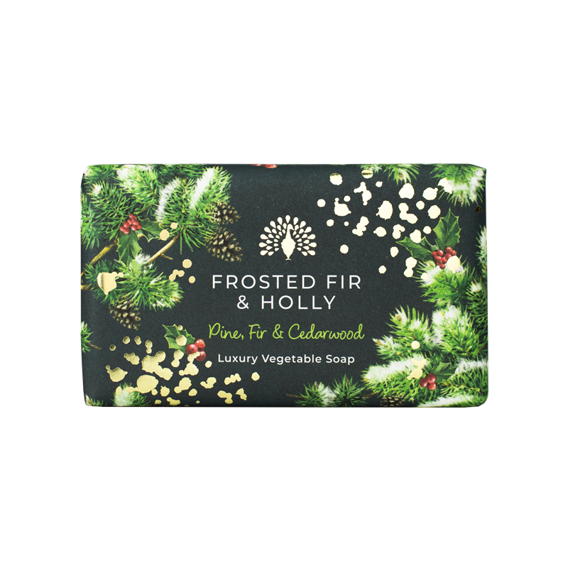 Såpestykke 190g - Frosted Fir and Holly