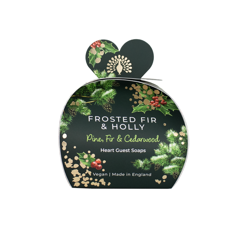 Hjertesåper 3x20g - Frosted Fir & Holly