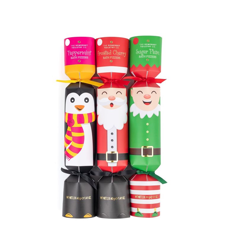 Happy Fizzmas - DISPLAY Xmas Bath Fizzer Crackers