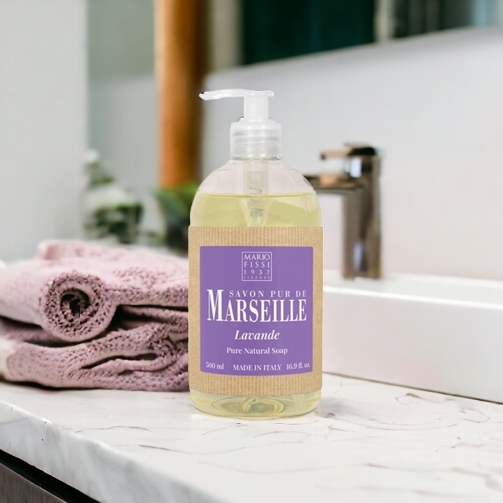 Mario Fissi, flytende såpe med lavendel såpe duft, 500ml