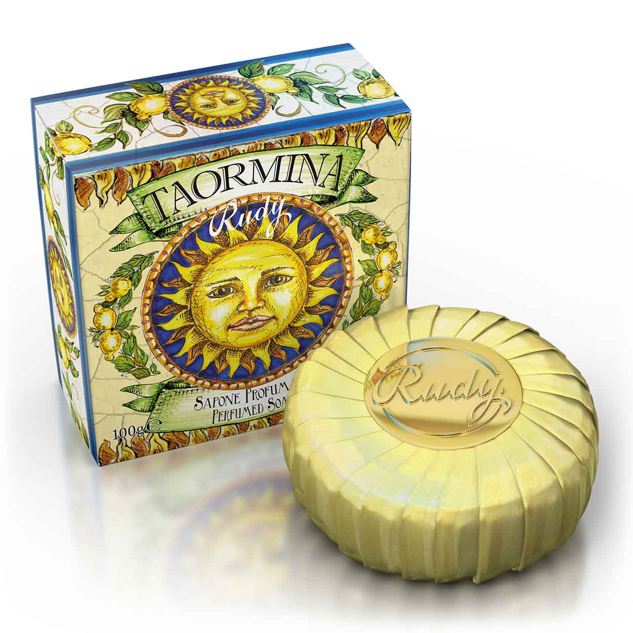 Rudy Profumi Fast Såpestykke 100g Taormina – Frisk Naturlig Såpe